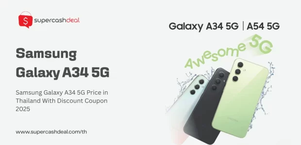 Samsung galaxy A34 5g price in Thailand